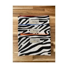 Kiiro  Zebra Desenli Makyaj Çantası / Cüzdan