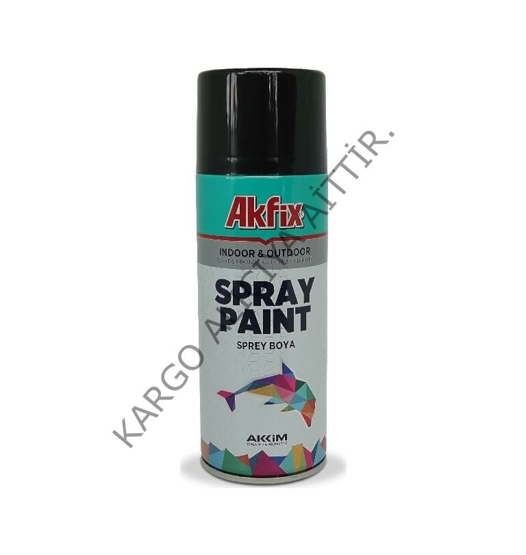 Akfix Parlak Siyah Ral9005 Akrilik Sprey Boya400ml