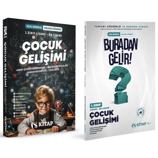 (Özel Set) Çocuk Gelişimi 1. Sınıf Bahar ve Deneme