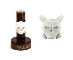 Skully SS-L324R Pilli Kuru Kafa Beyaz Ledli Işık Küçük Boy