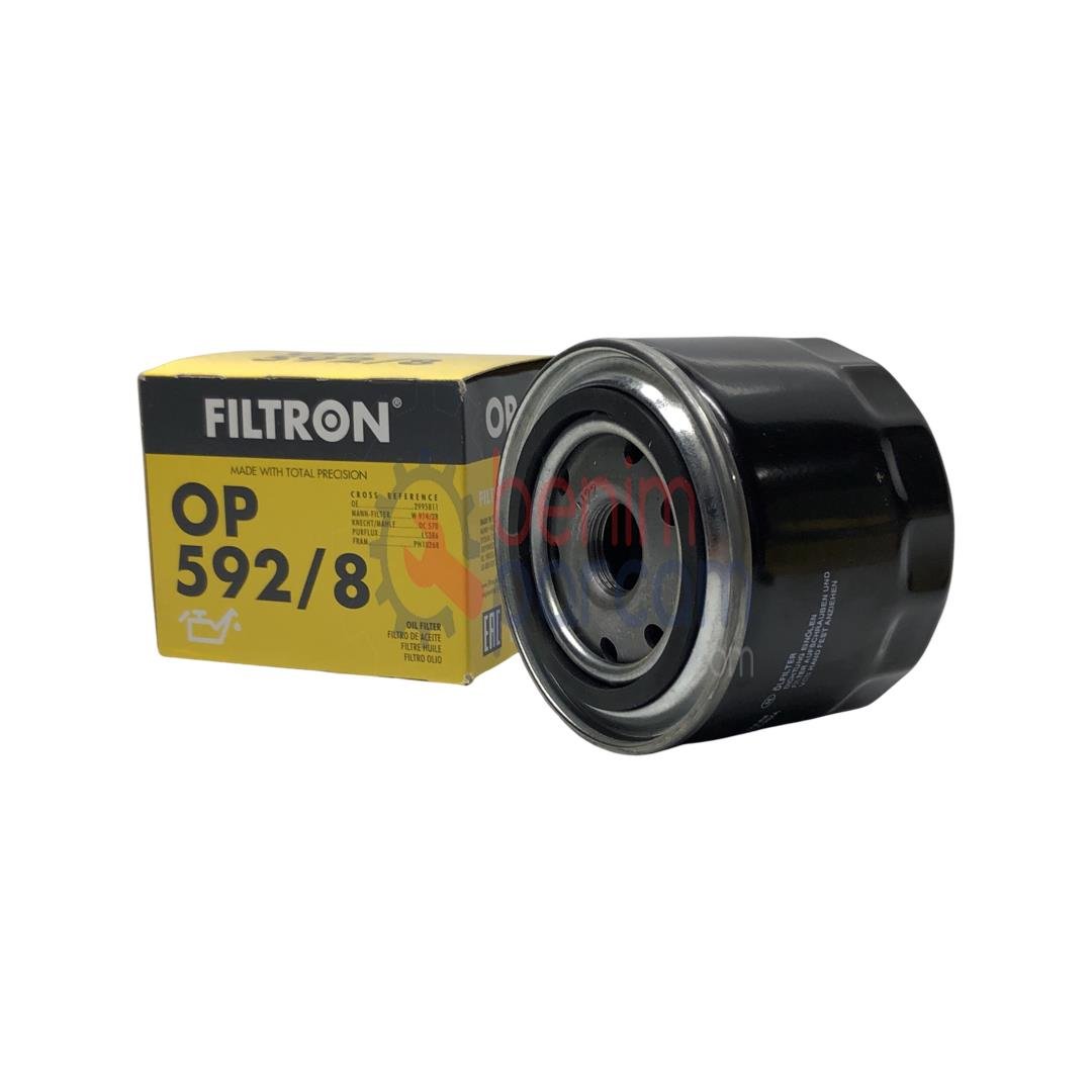 Filtron Yağ Filtresi Metal Atom FILTRON OP 592/8 (Fiat Ducato 2.3 Jtd İveco Daily 2.3 Jtd 06- Karsan J10 Jest 2.3 Jtd 13- E4 E5)