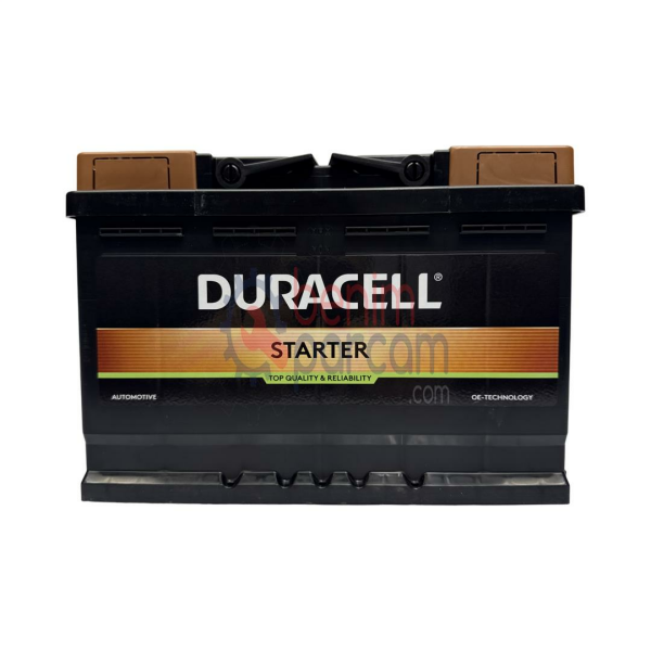 Duracell Akü DURACELL DS72 (Starter 12V Volt 72 AH Amper 72AH 660EN L3 Düz Ölçüleri: 278X175X190)