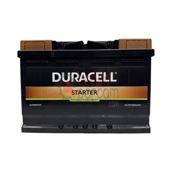 Duracell Akü DURACELL DS72 (Starter 12V Volt 72 AH Amper 72AH 660EN L3 Düz Ölçüleri: 278X175X190)