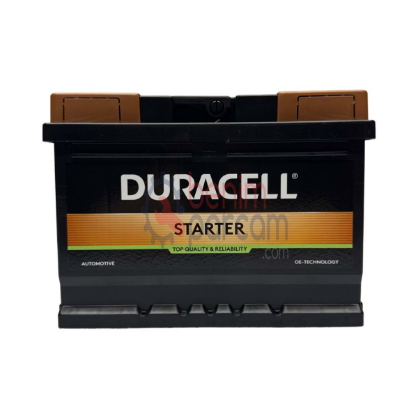 Duracell Akü DURACELL DS60 (Starter 12V Volt 60 AH Amper 60AH 480EN LB2 Düz Alçak Tip Ölçüleri: 241X175X175)