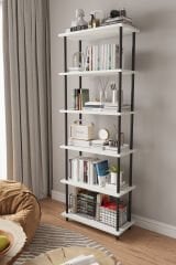 Çevir Kur 65 Cm Beyaz Kitaplık