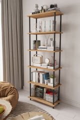 Çevir Kur 65 Cm Atlantik Çam Kitaplık
