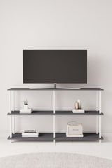 Çevir Kur 150 cm Antrasit B.D Raflı Tv Sehpası, Tv Ünites