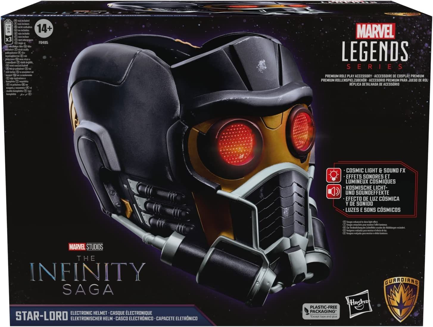 Marvel Legends Guardians of The Galaxy: Star Lord (Premium Electronic Helmet Mask)