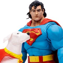 DC Multiverse McFarlane Collector Edition: Superman & Krypto (Return of Superman) Aksiyon Figür