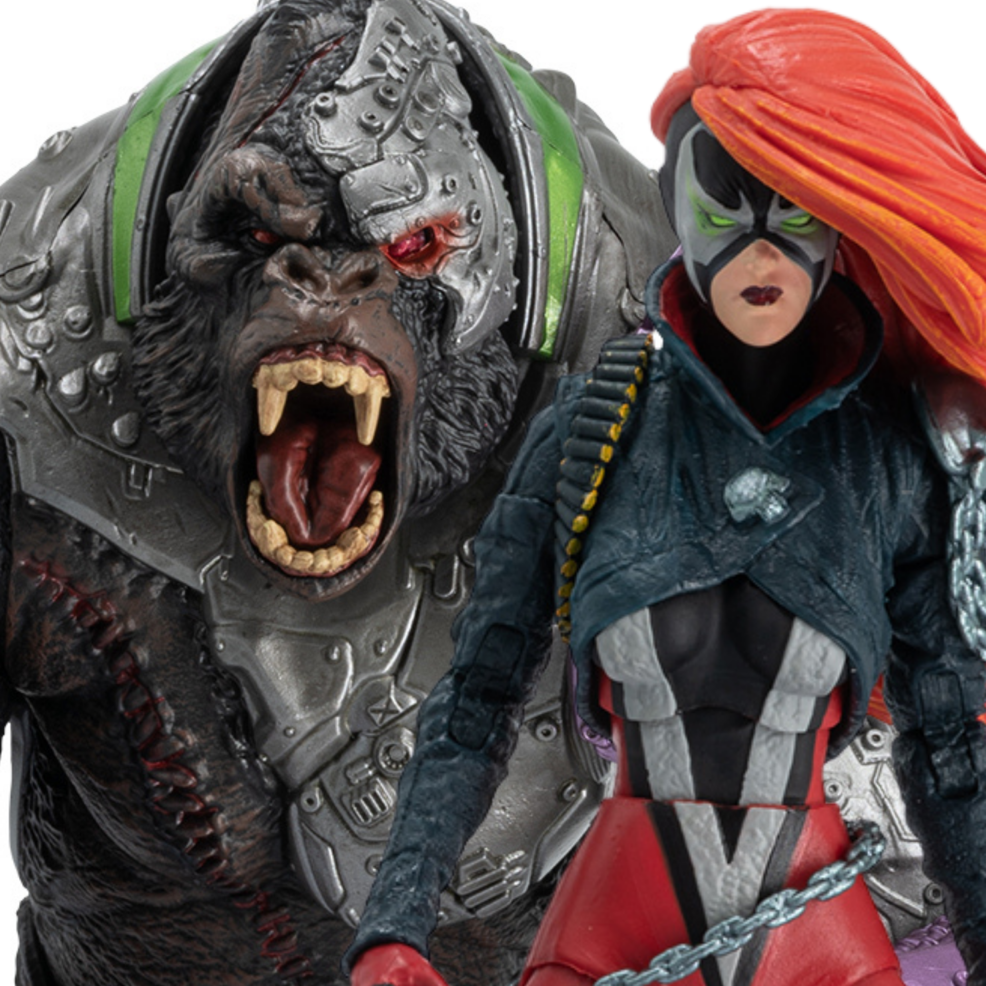 McFarlane Spawn Universe Series: (Gold Label) She-Spawn & Cygor 2-Pack (2'li Paket) Aksiyon Figür