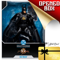 (OPENED BOX | GOLD CARD) - DC Multiverse The Flash Movie: Batman (1989, Michael Keaton) Heykel Figür