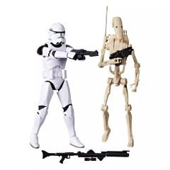Star Wars Black Series - The Clone Wars: Phase II Clone Trooper & Battle Droid 2-Pack (2'li Paket) Aksiyon Figür