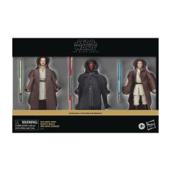 Star Wars Black Series - The Phantom Menace: Qui-Gon Jinn & Obi-Wan Kenobi & Dauth Maul 3-Pack (3'lü Paket) Aksiyon Figür