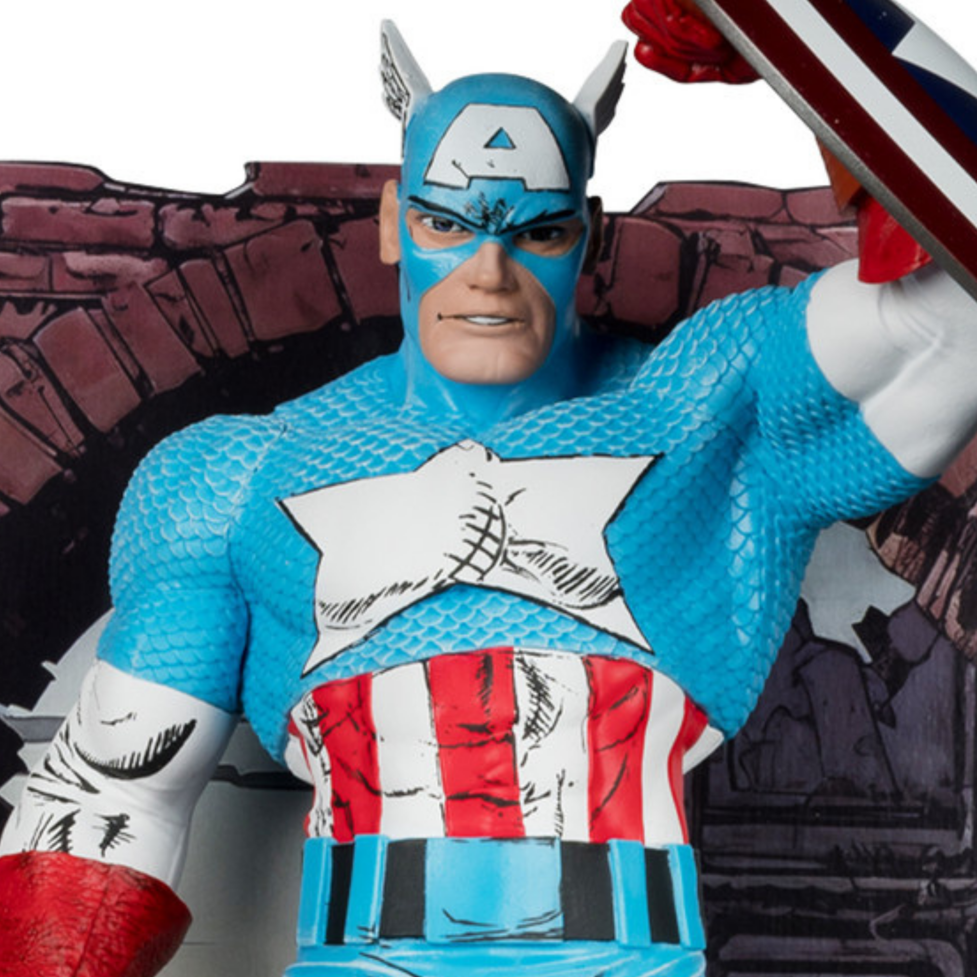 McFarlane Marvel Exclusive Series: Captain America (The Amazing Spider-Man #323) 1/6 Heykel Figür