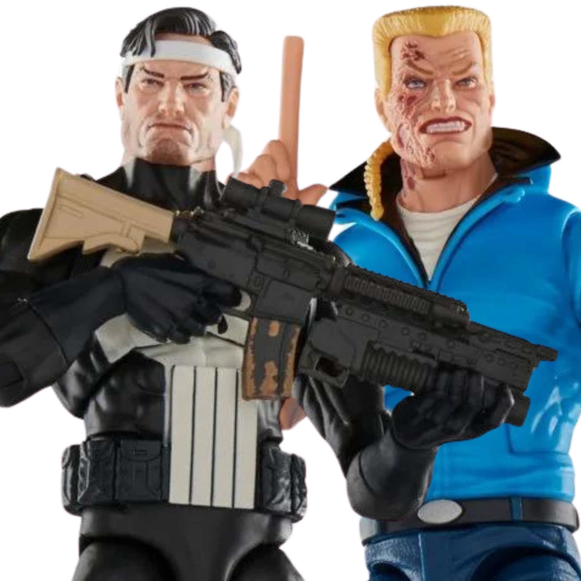 Marvel Legends The Punisher War Journal Series: Punisher & Bushwacker 2-Pack (2'li Paket) Aksiyon Figür