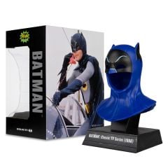 DC Multiverse + DC Direct Batman Cowl Replica Series: Batman Classic TV (1966) Aksiyon Helmeti