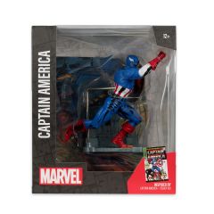 McFarlane Marvel Exclusive Series: Captain America (Captain America #100) 1/10 Heykel Figür