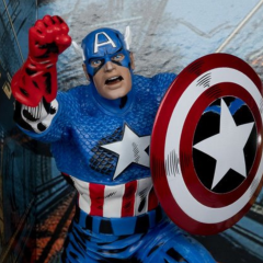 McFarlane Marvel Exclusive Series: Captain America (Captain America #100) 1/10 Heykel Figür