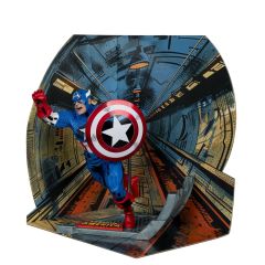 McFarlane Marvel Exclusive Series: Captain America (Captain America #100) 1/10 Heykel Figür