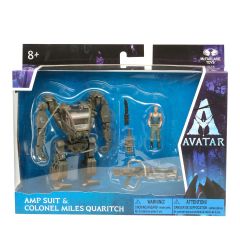 McFarlane Avatar The Way of Water Movie: AMP Suit & Colonel Miles Quaritch Aksiyon Figür