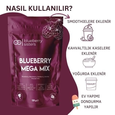 Blueberry Mega Mix 125 gr.