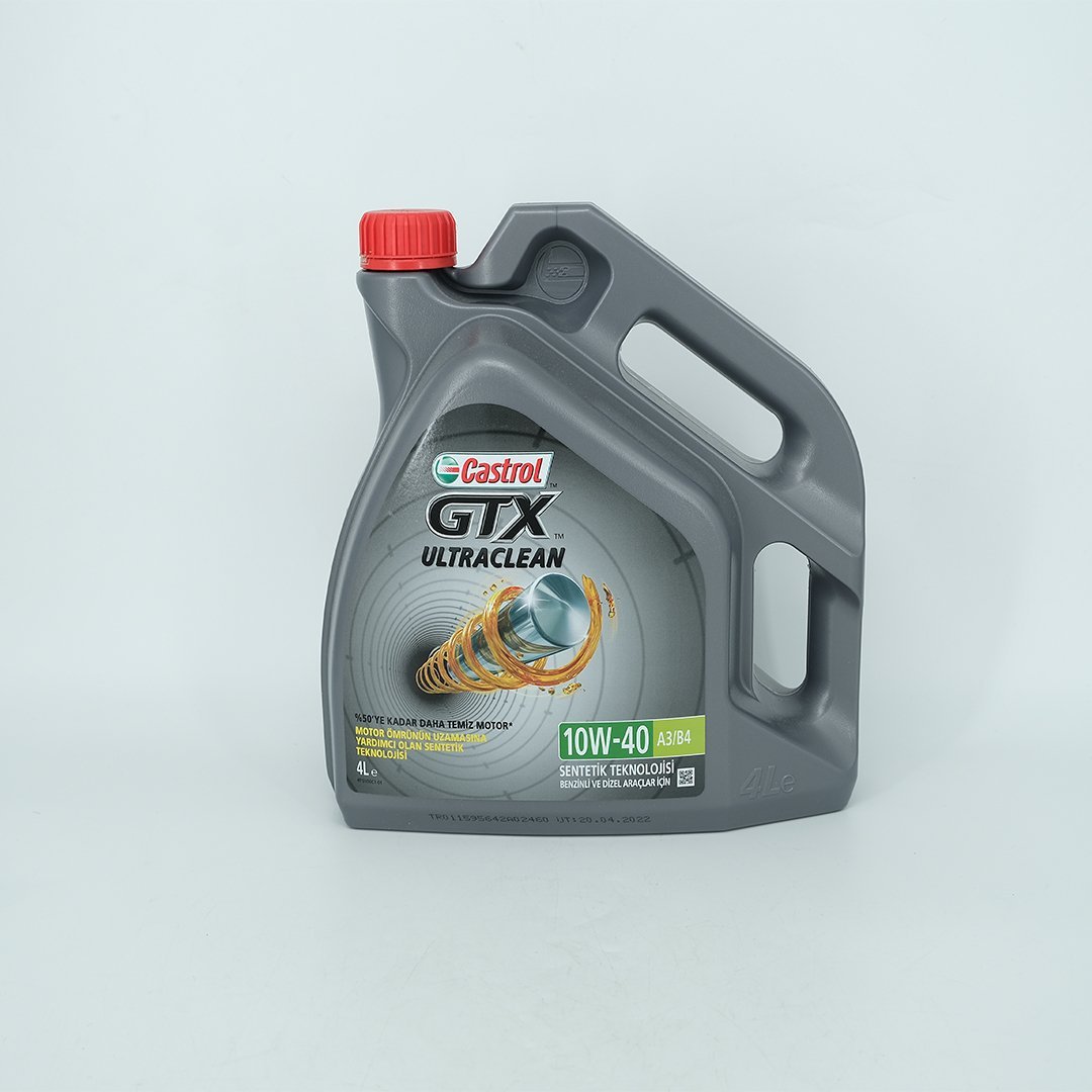 Castrol GTX Ultraclean 10W40 Motor Yağı 4LT Sentetik