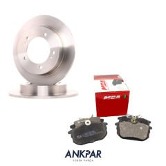 Volvo S40 V40 Ön - Arka Fren Disk Balata Takımı Set 1998 - 2004 Yok - Var