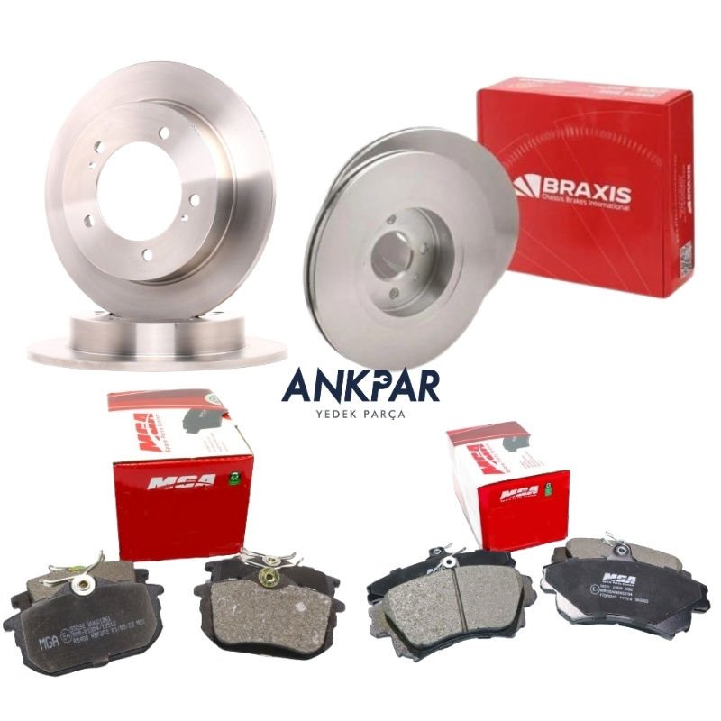 Volvo S40 V40 Ön - Arka Fren Disk Balata Takımı Set 1998 - 2004 Var - Var