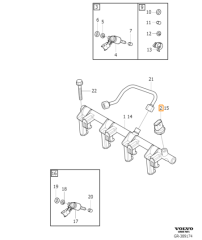 Volvo S60 V60 S80 V40 V70 1.6 Ecoboost T4 Yakıt Basınç Sensörü 31339211