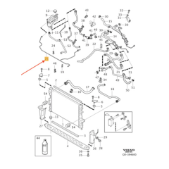 Volvo S60 V60 S80 Radyatör Ek Depo Tahliye Hortumu 31686893