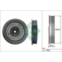 Volvo S60 S90 V60 V90 XC60 XC90 Krank Kasnağı B4 B5 32380012