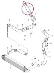 Volvo S60 V60 Xc60 Turbo Hortumu D3 31293663