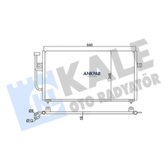 Kale Volvo S40 V40 Klima Radyatörü 1996-2004 30897260