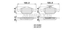 ARKA FREN BALATASI S40/ V50/ C30, 30742031