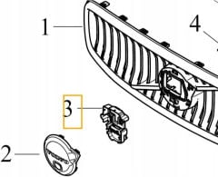 Volvo S90 V90 Park Asistan Kamera Braketi 32228750