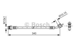 Volvo S60 S80 V60 XC70 XC60 Arka Sağ Fren Hortumu 31341510