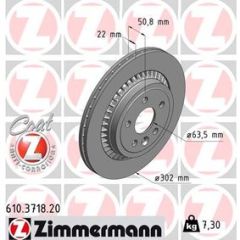 Zimmermann Volvo XC60 Arka Fren Diski Takım 2009-2017 31277357