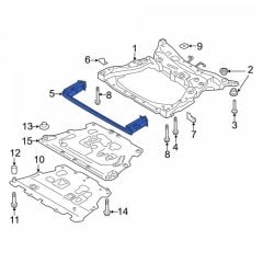 Volvo S60 V60 Ön Tampon Demiri Alt 2019 Sonrası 32246766