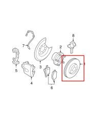 Bosch Volvo S40 V50 C30 Ön Fren Diski Takım 2005-2012 274509