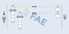 Fae Volvo S40 V40 Buji Kablosu İkili 1999-2004 1275603