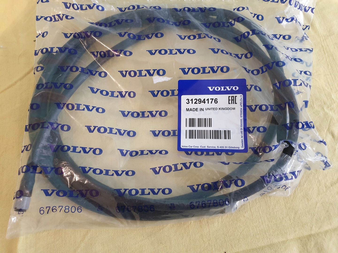 Volvo S80 V70 XC70 Far Yıkama Fıskiye Hortumu 31294176
