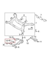 Lemförder Volvo S60 V60 S80 V70 XC70 Arka Denge Kolu 31262930