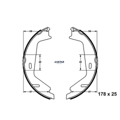 Ate Volvo XC90 El Fren Balatası 2003-2014 31262874