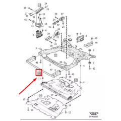 Volvo S90 V90 Ön Tampon Alt Demiri 2017 - 2021 31387309
