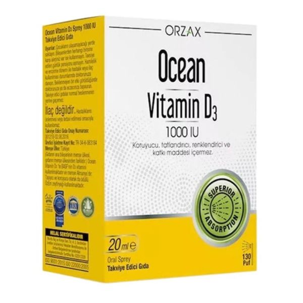 Ocean Vitamin D3 1000 IU 20 ML Sprey