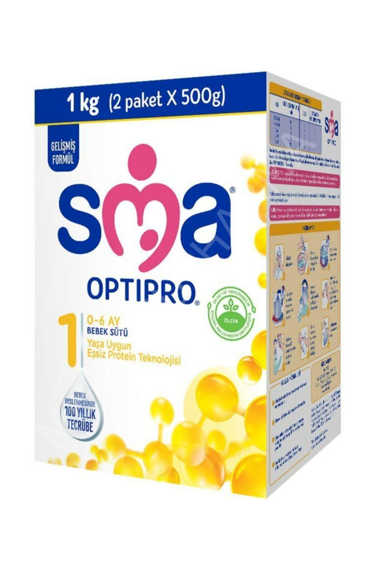 SMA Optipro Probiyotik 1 0-6 Ay Bebek Sütü 1000 Gr