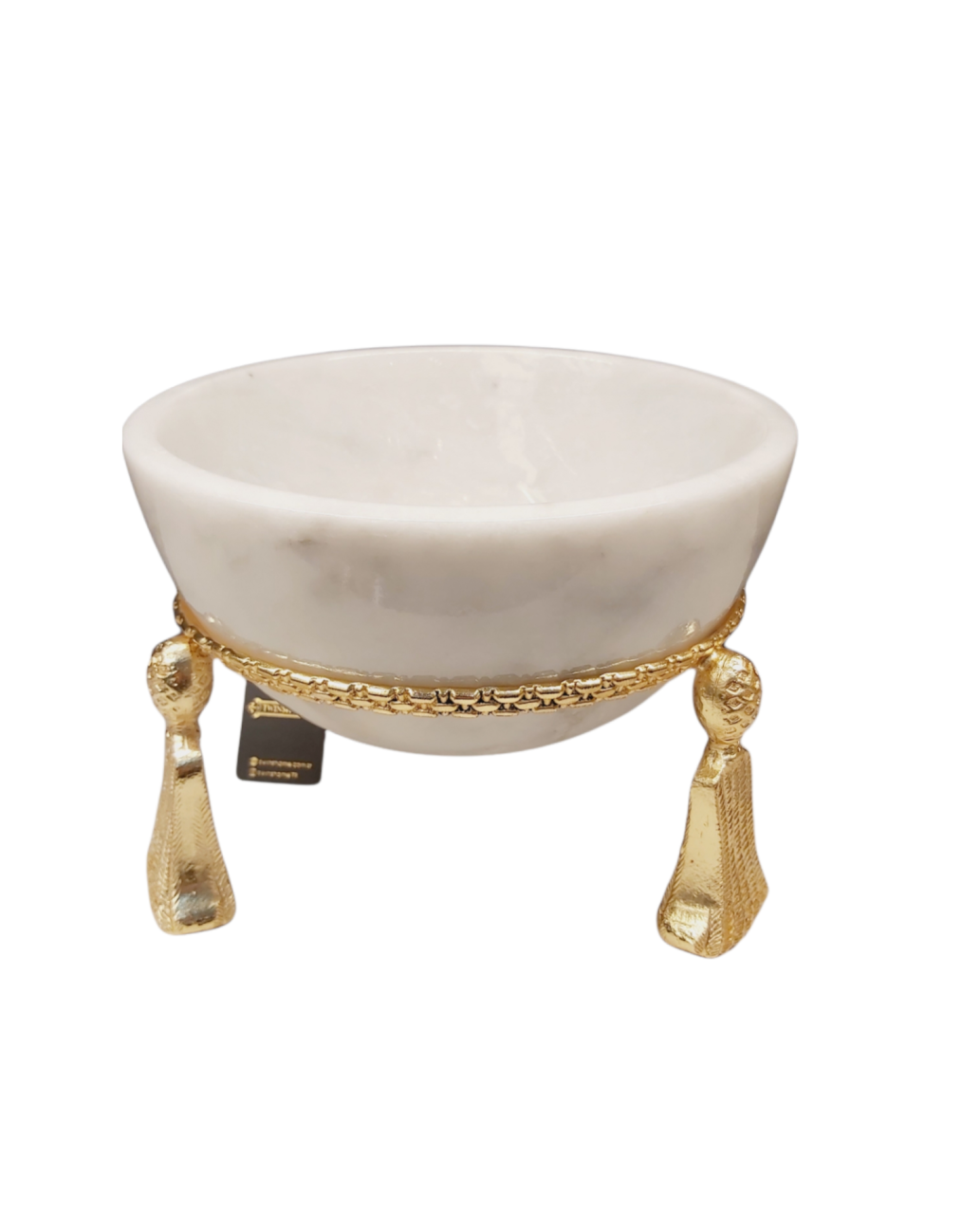 GOLD LEG MARBLE BOWL