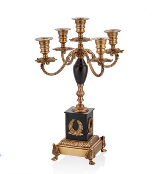 5 ARMS BRASS CANDLE LAMP