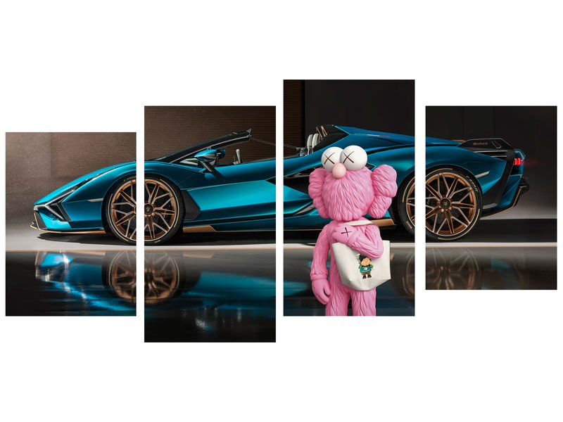 KAWS AND SPORT CAR TABLO