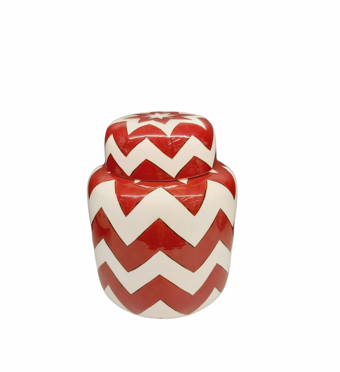 RED ZIGZAG CUBE